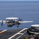 The E-2D Hawkeye can detect threats at greater distances and coordinate air operations. Unfortunately it’s incapable of taking off and landing from “Lightning Carriers”.